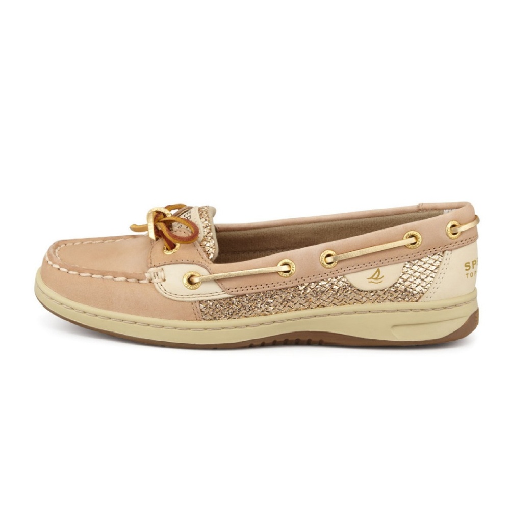 Sperry Top Sider Angelfish 6.5 gold glitter loafer